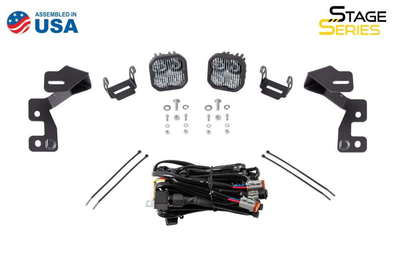 Diode Dynamics 2021 Ford Bronco Sport SS3 LED Ditch Light Kit - Pro White Combo-Light Bars & Cubes-Grocery Getter Performance