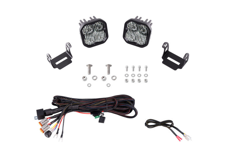Diode Dynamics 2021 Ford Bronco Sport SS3 LED Ditch Light Kit - White Combo-Light Bars & Cubes-Grocery Getter Performance