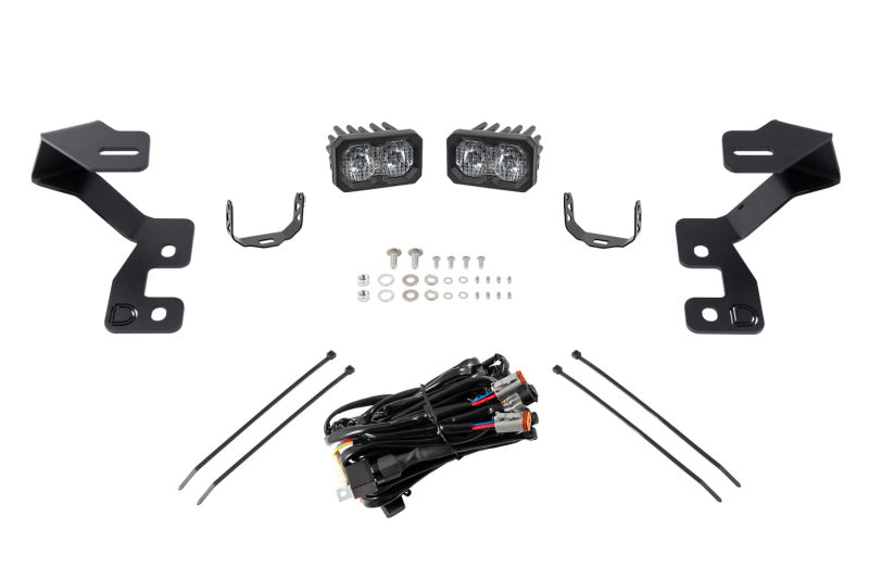 Diode Dynamics 2021 Ford Bronco Sport Stage Series 2in LED Ditch Light Kit- White Combo-Light Bars & Cubes-Grocery Getter Performance