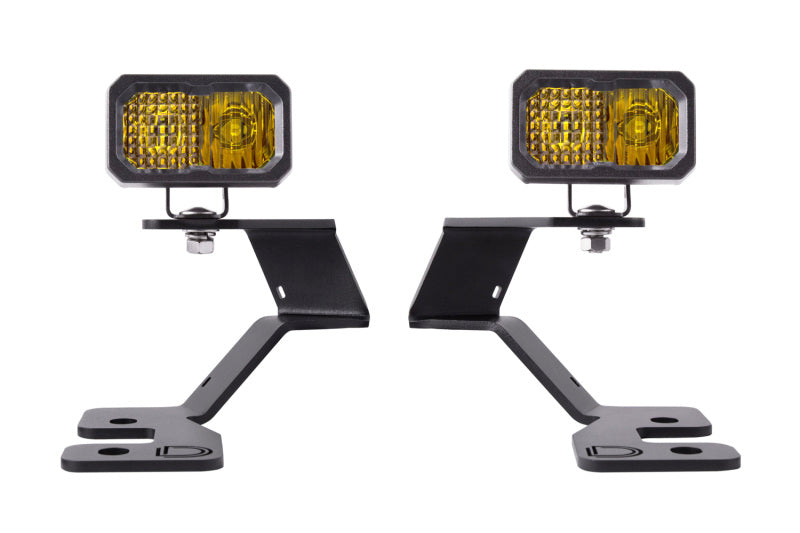 Diode Dynamics 2021 Ford Bronco Stage Series 2in LED Ditch Light Kit - Sport Yellow Pro Combo-Light Bars & Cubes-Grocery Getter Performance