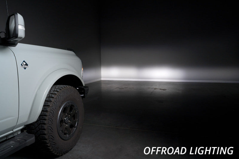 Diode Dynamics 2021 Ford Bronco Stage Series Fog Pocket Kit - White Pro-Fog Lights-Grocery Getter Performance