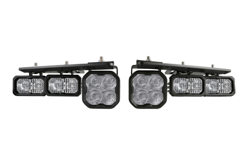 Diode Dynamics 2021 Ford Bronco Stage Series Fog Pocket Kit - Yellow Pro-Fog Lights-Grocery Getter Performance