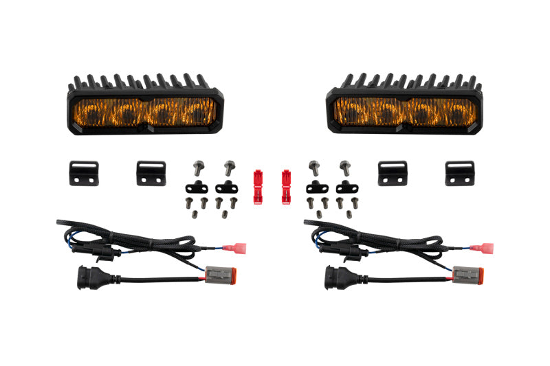 Diode Dynamics 2022-2026 Toyota Tundra Fog SS6 Sport LED Kit White 6000K-Light Bars & Cubes-Grocery Getter Performance