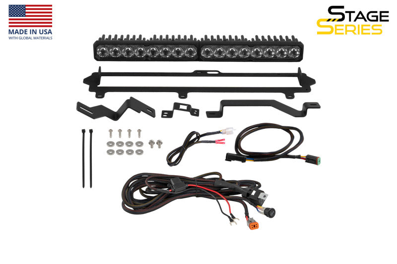 Diode Dynamics 2022-2026 Toyota Tundra Pro Grille SS20 Pro LED Kit White Combo 6000K-Light Bars & Cubes-Grocery Getter Performance