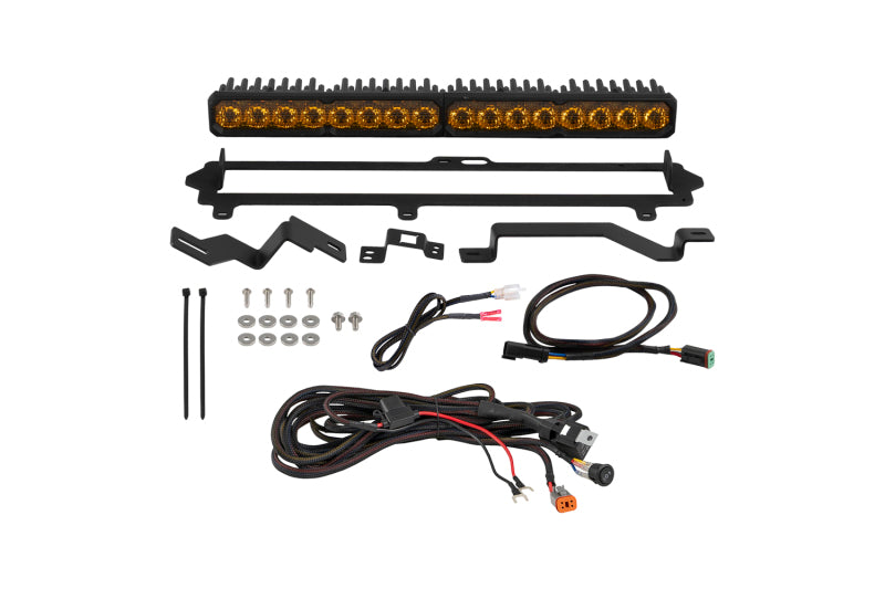 Diode Dynamics 2022-2026 Toyota Tundra Pro Grille SS20 Pro LED Kit Yellow Combo 3000K-Light Bars & Cubes-Grocery Getter Performance