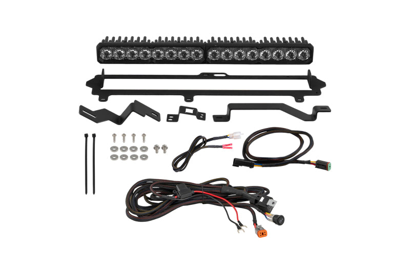 Diode Dynamics 2022-2026 Toyota Tundra Pro Grille SS20 Sport LED Kit White Combo ABL 6000K-Light Bars & Cubes-Grocery Getter Performance