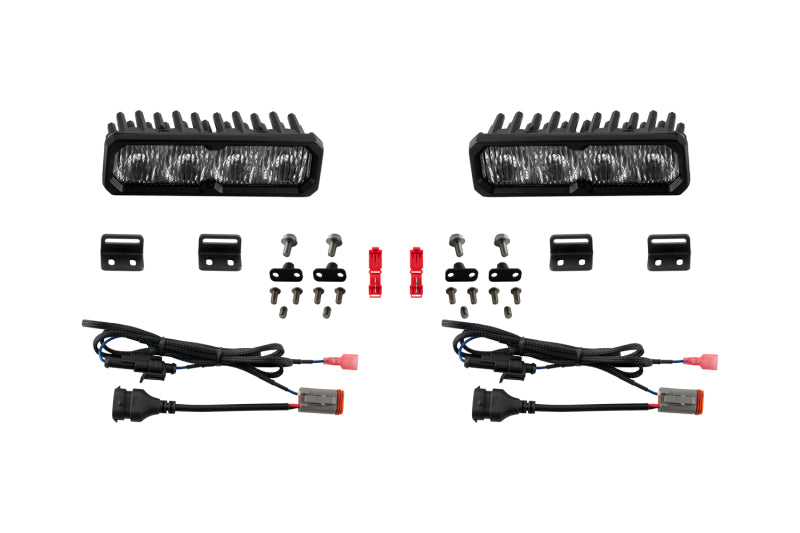 Diode Dynamics 2022-2026 Toyota Tundra Sequioa Fog SS6 Pro LED Kit White 6000K-Light Bars & Cubes-Grocery Getter Performance