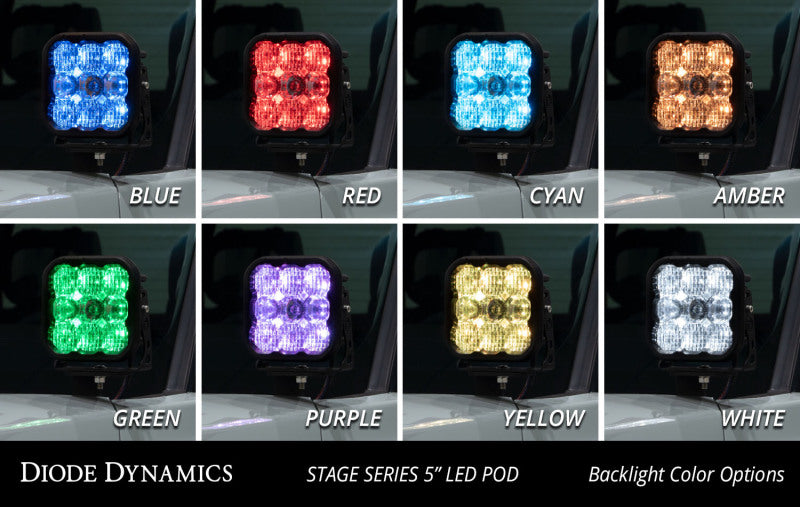 Diode Dynamics 2022 Toyota Tundra C2 Pro Stage Series Ditch Light Kit- Yellow Combo-Light Bars & Cubes-Grocery Getter Performance