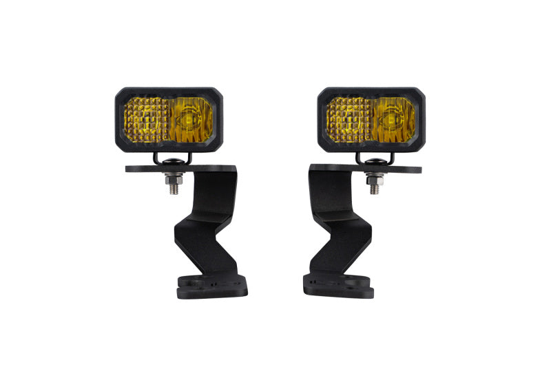 Diode Dynamics 2022 Toyota Tundra C2 Pro Stage Series Ditch Light Kit- Yellow Combo-Light Bars & Cubes-Grocery Getter Performance