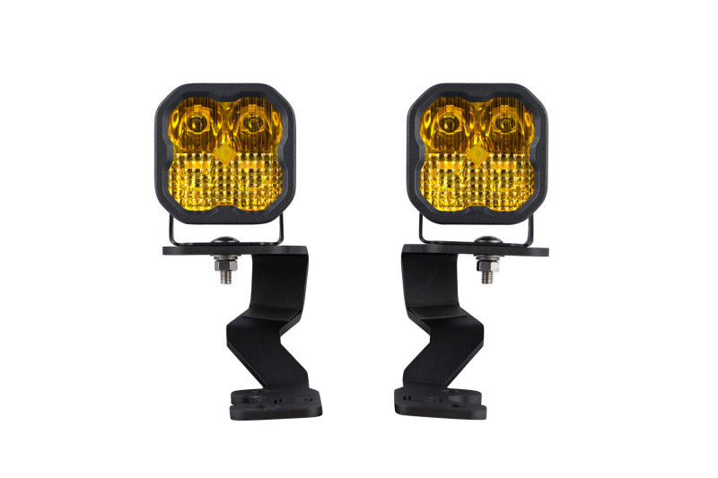 Diode Dynamics 2022 Toyota Tundra SS3 Sport Stage Series Ditch Light Kit - Yellow Combo-Light Bars & Cubes-Grocery Getter Performance
