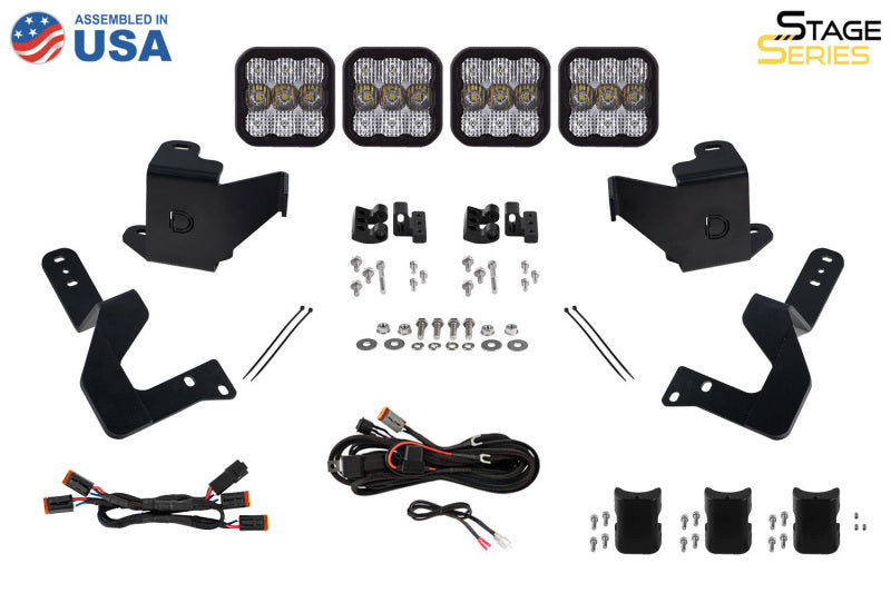 Diode Dynamics 2022 Toyota Tundra SS5 Grille CrossLink Bracket Kit-Light Mounts-Grocery Getter Performance