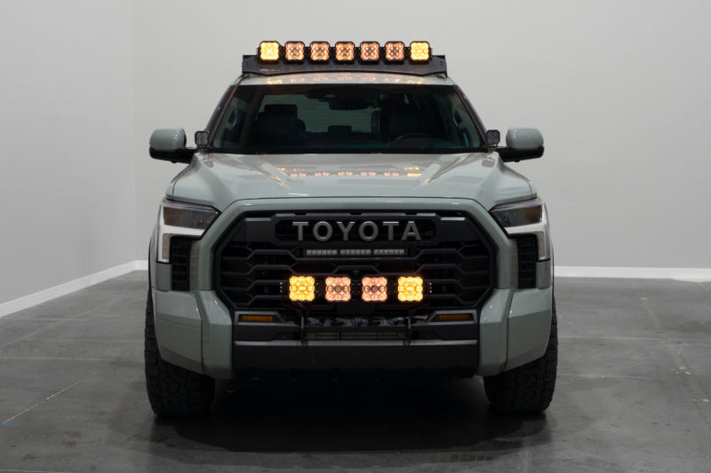 Diode Dynamics 2022 Toyota Tundra SS5 Grille CrossLink Lightbar Kit - Pro White Combo-Light Bars & Cubes-Grocery Getter Performance
