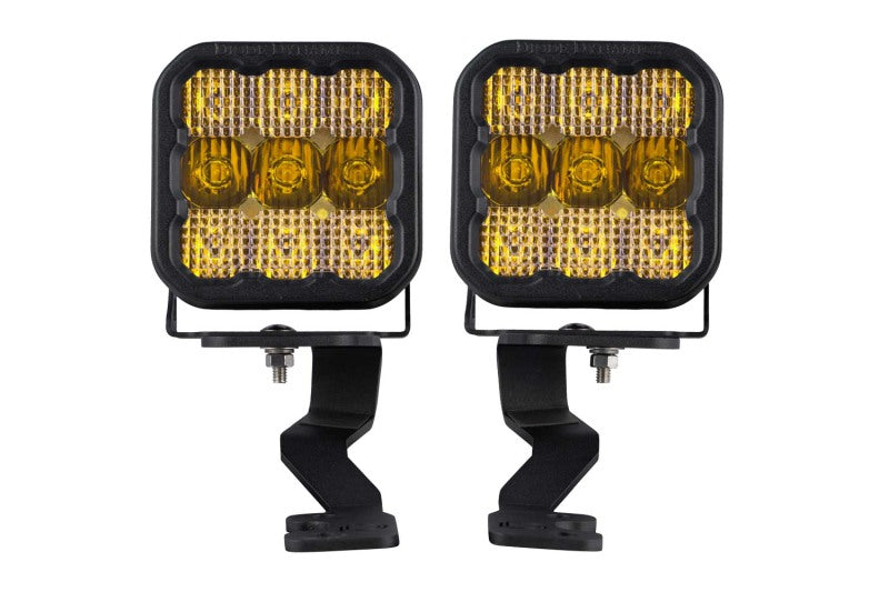 Diode Dynamics 2022 Toyota Tundra SS5 Pro Stage Series Ditch Light Kit - Yellow Combo-Light Bars & Cubes-Grocery Getter Performance