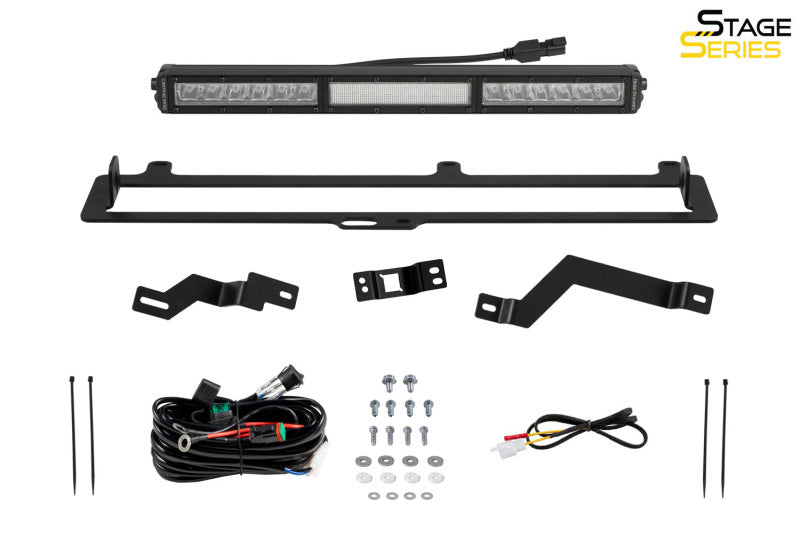 Diode Dynamics 2022+ Toyota Tundra TRD Pro Grille Light Bar Kit - Amber Combo-Light Bars & Cubes-Grocery Getter Performance