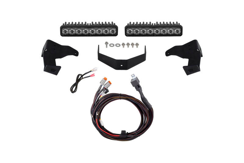 Diode Dynamics 2024-2026 Toyota Tacoma Stealth Lightbar SS10 Sport White Combo 6000K-Light Bars & Cubes-Grocery Getter Performance