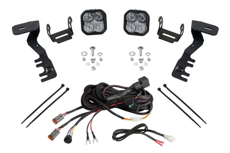 Diode Dynamics 2024+ Toyota Tacoma SS3 LED Ditch Light Kit- Pro White Combo-Light Accessories and Wiring-Grocery Getter Performance