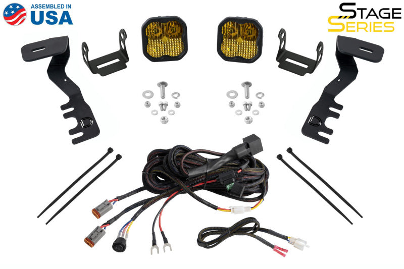 Diode Dynamics 2024+ Toyota Tacoma SS3 LED Ditch Light Kit- Sport Yellow Combo-Light Accessories and Wiring-Grocery Getter Performance