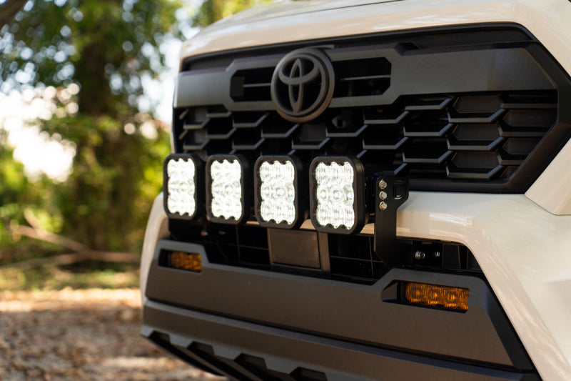 Diode Dynamics 2024 Toyota Tacoma SS5 Grille CrossLink Lightbar Kit - Pro Yellow Combo-Light Accessories and Wiring-Grocery Getter Performance
