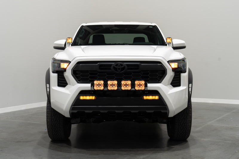 Diode Dynamics 2024 Toyota Tacoma SS5 Grille CrossLink Lightbar Kit - Sport Yellow Combo-Light Accessories and Wiring-Grocery Getter Performance