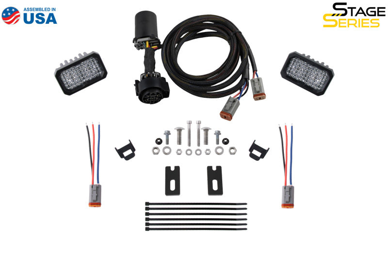 Diode Dynamics 2024+ Toyota Tacoma Stage Series Reverse Light Kit Brackets-Light Mounts-Grocery Getter Performance