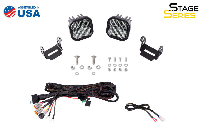 Diode Dynamics 21-22 Ford Bronco SS3 LED Ditch Light Kit - Sport Yellow Combo-Light Bars & Cubes-Grocery Getter Performance