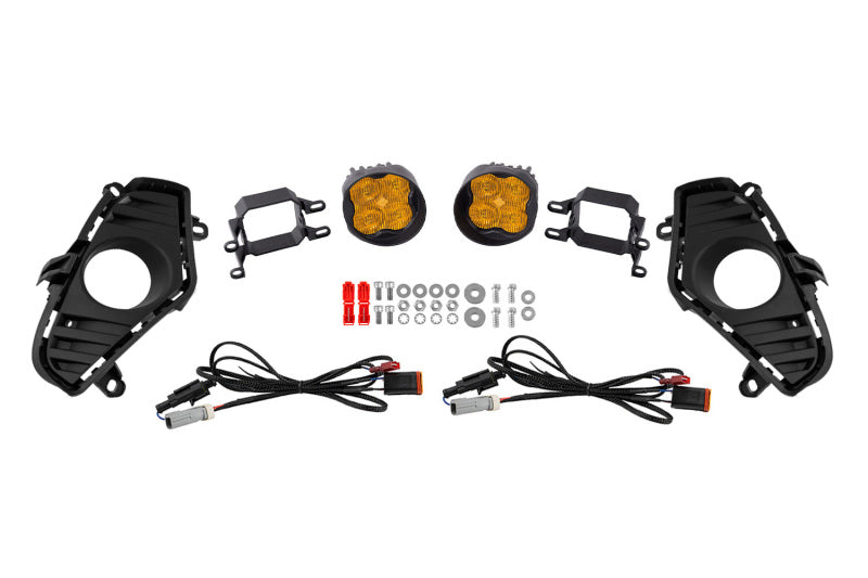 Diode Dynamics 22-25 Toyota RAV4 SS3 Fog Light Kit - Yellow Sport-Fog Lights-Grocery Getter Performance