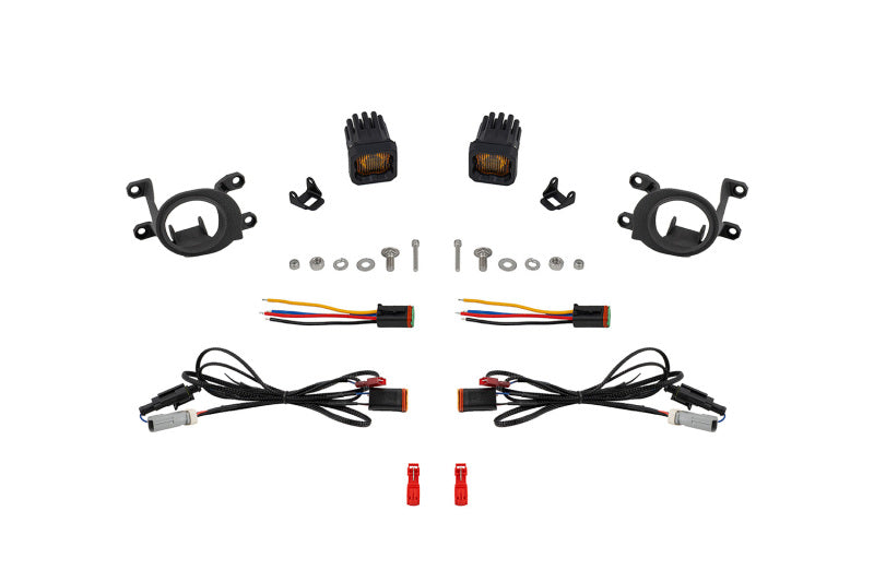 Diode Dynamics 23-24 Toyota GR Corolla SSC1 LED Fog Light Kit - Yellow SAE Fog-Fog Lights-Grocery Getter Performance