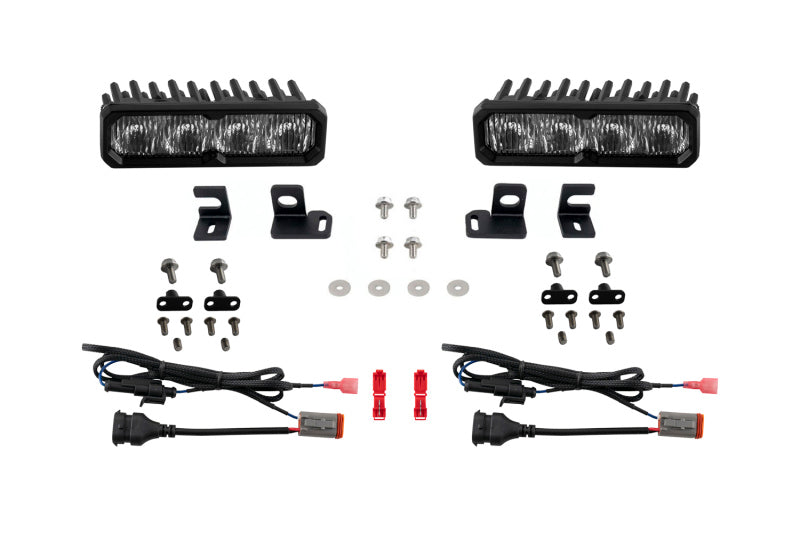 Diode Dynamics 24-26 Toyota 4Runner Fog SS6 Sport LED Kit Yellow 3000K-Light Bars & Cubes-Grocery Getter Performance