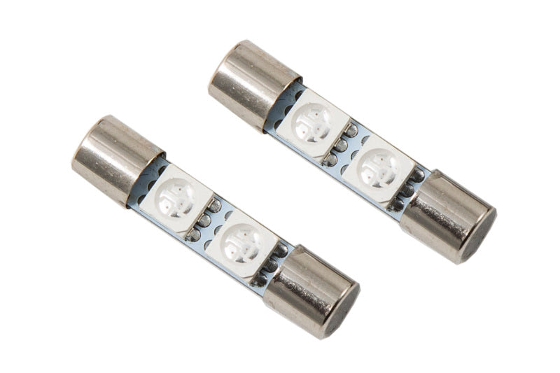 Diode Dynamics 28mm SMF2 LED Bulb - Green (Pair)-Bulbs-Grocery Getter Performance