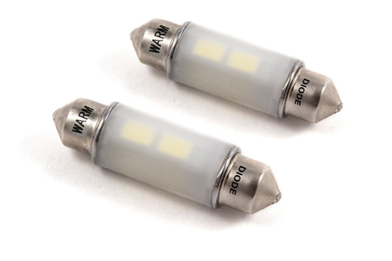 Diode Dynamics 39mm HP6 LED Warm - White (Pair)-Light Bars & Cubes-Grocery Getter Performance