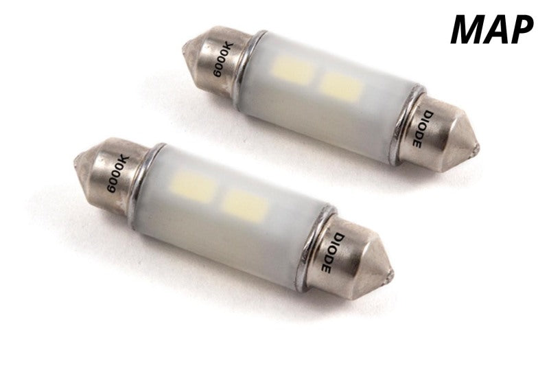 Diode Dynamics 41mm HP6 LED Bulb - Red (Pair)-Bulbs-Grocery Getter Performance