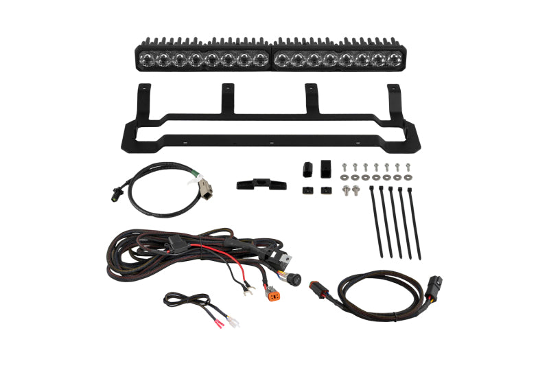 Diode Dynamics 4Runner 2025 TRD Pro Grille SS20 Pro White Driving-Light Bars & Cubes-Grocery Getter Performance