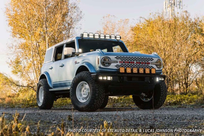 Diode Dynamics Bronco SS5 6-Pod CrossLink Grille Lightbar Kit Pro - White Combo-Light Bars & Cubes-Grocery Getter Performance