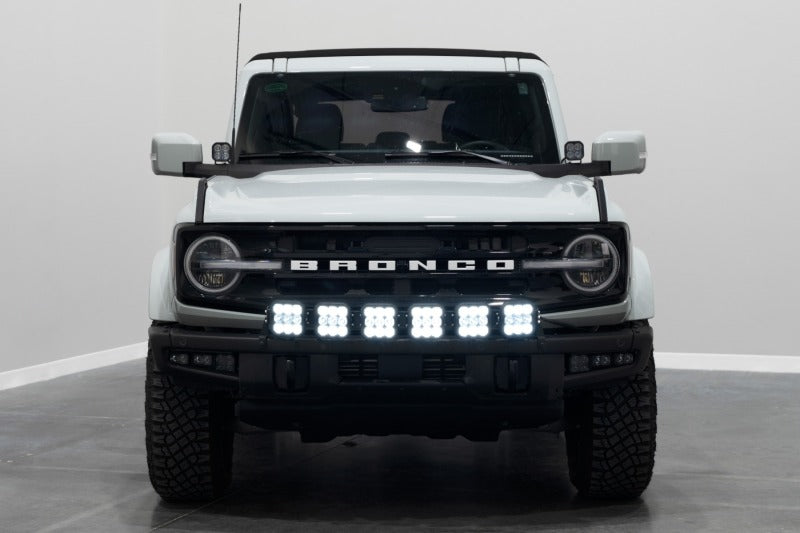 Diode Dynamics Bronco SS5 6-Pod CrossLink Grille Lightbar Kit Sport - Yellow Combo-Light Bars & Cubes-Grocery Getter Performance