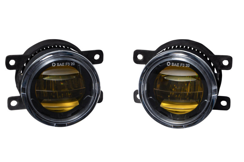 Diode Dynamics Elite Series Type A Fog Lamps - Yellow (Pair)-Fog Lights-Grocery Getter Performance