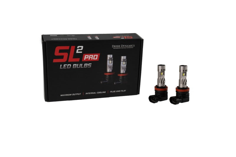 Diode Dynamics H11/H8/H9 White SL2 LED Bulbs with AntiFlicker Modules (pair)-Bulbs-Grocery Getter Performance