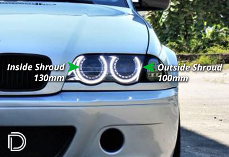 Diode Dynamics Halo Lights LED 100mm/130mm - Red Four-Bulbs-Grocery Getter Performance
