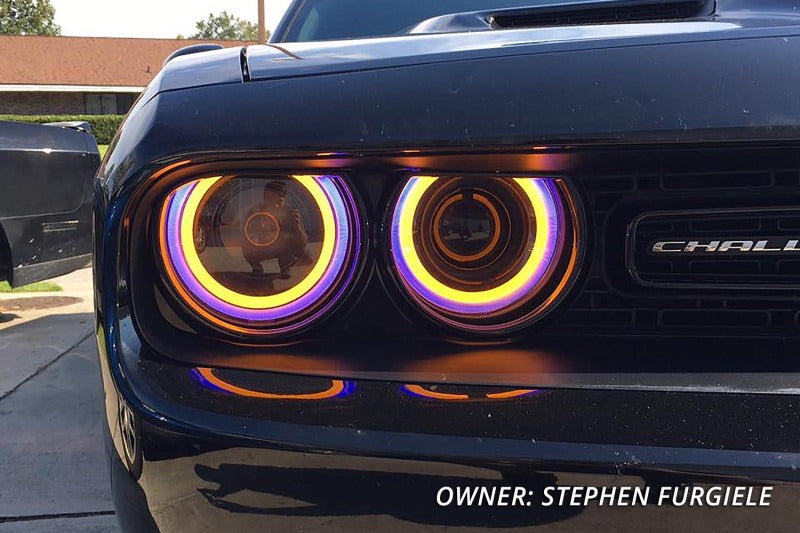 Diode Dynamics Halo Lights LED 120mm - Red Four-Bulbs-Grocery Getter Performance