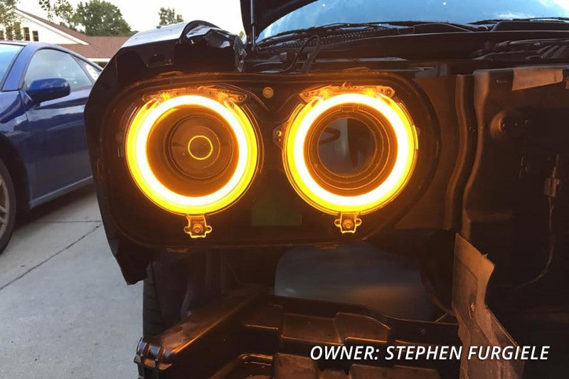 Diode Dynamics Halo Lights LED 120mm - Red Four-Bulbs-Grocery Getter Performance