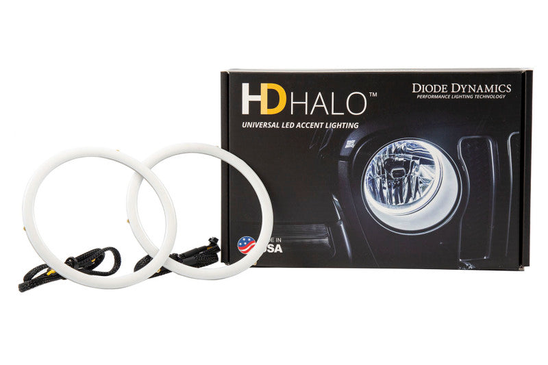 Diode Dynamics Halo Lights LED 130mm - Red (Pair)-Bulbs-Grocery Getter Performance