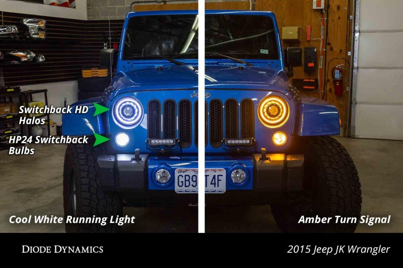 Diode Dynamics Halo Lights LED 160mm Switchback (Pair)-Bulbs-Grocery Getter Performance