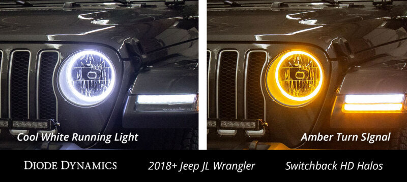 Diode Dynamics Halo Lights LED 50mm Switchback (Pair)-Bulbs-Grocery Getter Performance
