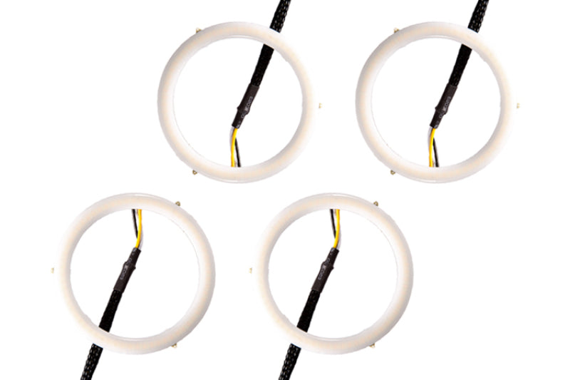 Diode Dynamics Halo Lights LED 70mm - Red Four-Bulbs-Grocery Getter Performance