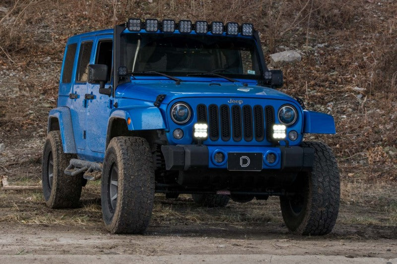 Diode Dynamics Jeep JK SS5 CrossLink Bumper Lightbar Kit Pro Driving-Light Bars & Cubes-Grocery Getter Performance