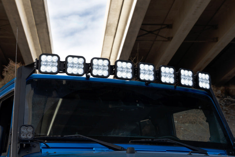 Diode Dynamics Jeep JK SS5 Sport CrossLink Windshield - White Combo Lightbar Kit-Light Bars & Cubes-Grocery Getter Performance