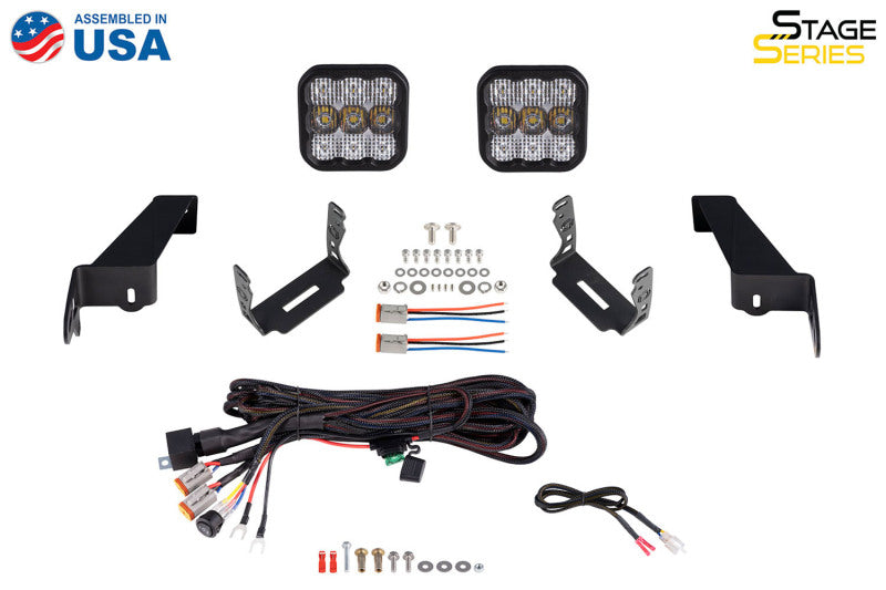 Diode Dynamics Jeep JL SS5 CrossLink Bumper Lightbar Kit Pro Driving-Light Bars & Cubes-Grocery Getter Performance