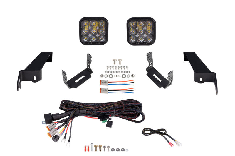 Diode Dynamics Jeep JL SS5 CrossLink Bumper Lightbar Kit Sport Driving-Light Bars & Cubes-Grocery Getter Performance