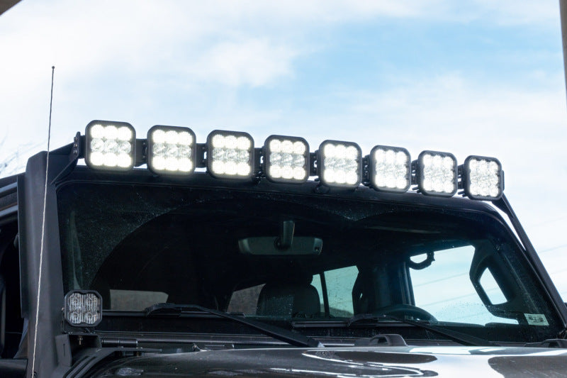 Diode Dynamics Jeep JL SS5 Pro CrossLink Windshield - White Combo Lightbar Kit-Light Bars & Cubes-Grocery Getter Performance