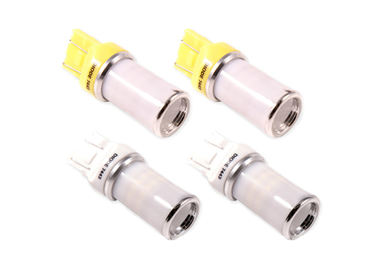 Diode Dynamics JL Wrangler Front Turn Stage 1 (7443 LED Bulb HP48 - White and - Amber)-Bulbs-Grocery Getter Performance