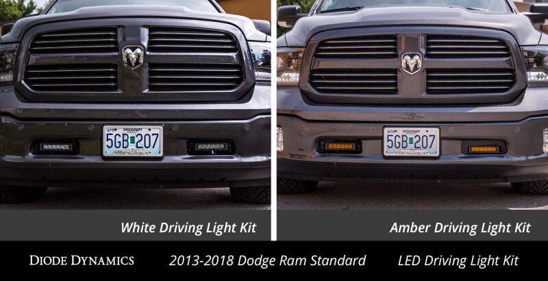 Diode Dynamics Ram 2013 Standard Stage Series 6 In Kit - Amber Driving-Light Bars & Cubes-Grocery Getter Performance
